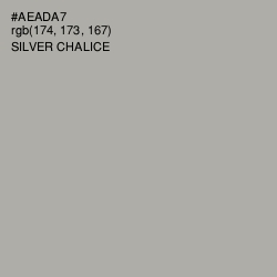 #AEADA7 - Silver Chalice Color Image